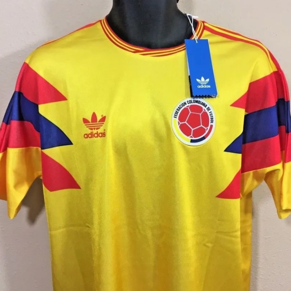 Adidas Colombia 1990 World Cup #10 Valderrama Jsy
